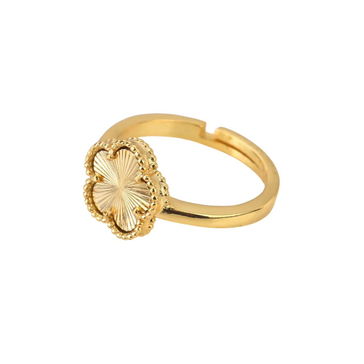 Bague fleur dorée