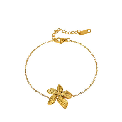 Bracelet avec fleur dorée